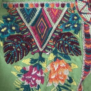 NWOT JOHNNY WAS QUINN LINEN BLOUSE SZ SMALL PERFECT SPRING!